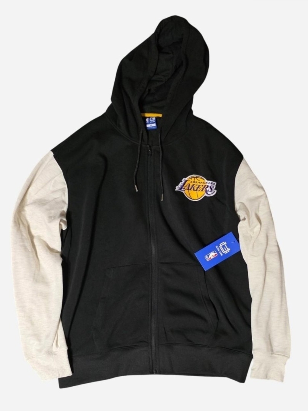 NEW Los Angeles Lakers Hoodie Mens Size XL Full Zip Black NBA Ultra Game